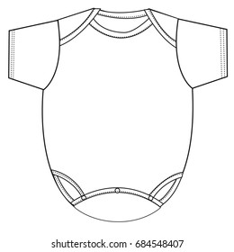 Baby Suit Body Clothing Vector Illustration Stock Vector (Royalty Free ...