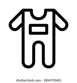 baby suit icon or logo isolated sign symbol vector illustration - high quality black style vector icons
