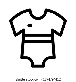 baby suit icon or logo isolated sign symbol vector illustration - high quality black style vector icons
