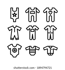 baby suit  icon or logo isolated sign symbol vector illustration - Collection of high quality black style vector icons

