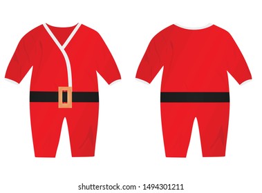 Baby suit santa. vector illustration