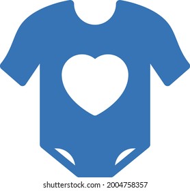 baby suit vector glyph colour icon