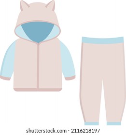 Baby suit vector illustration for decor