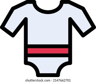 baby suit Vector illustration on a transparent background. Premium quality symbols. Stroke vector icon for concept and graphic design.