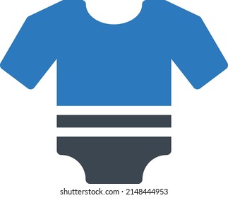 baby suit Vector illustration on a transparent background. Premium quality symbols. Glyphs  vector icon for concept and graphic design.