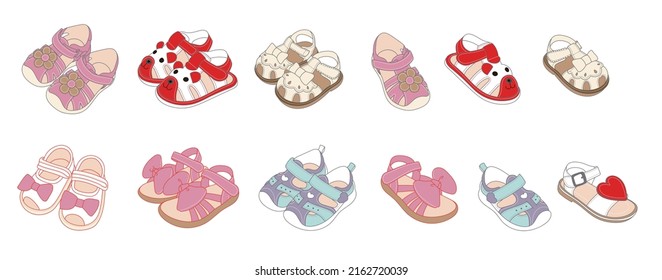 Baby summer shoes ,Children's shoes ornament set