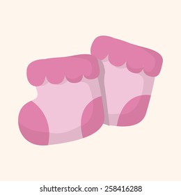 Baby supplies slippers theme elements