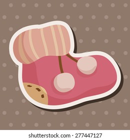 Baby supplies slippers theme elements