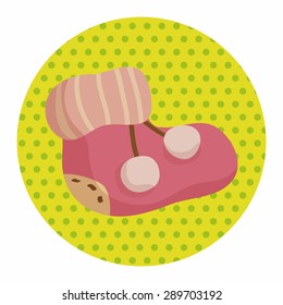 Baby supplies slippers theme elements