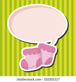 Baby supplies slippers theme elements