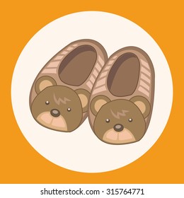 Baby supplies slippers theme elements