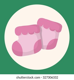 Baby supplies slippers theme elements