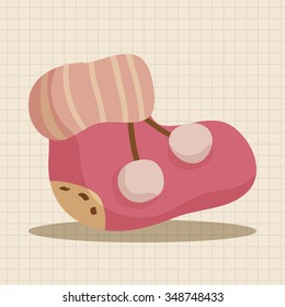 Baby supplies slippers theme elements