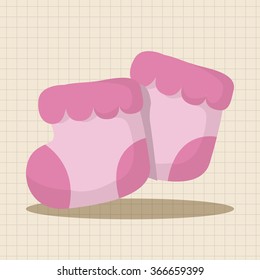 Baby supplies slippers theme elements