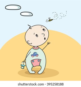 baby surprise  vector