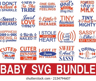 Baby Svg Bundle.Baby T-shirt Design Svg Bundle.