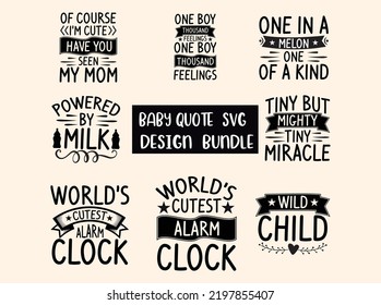 Archivo vectorial del paquete de diseño de Baby Svg