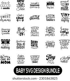 baby svg t shirt design bundle