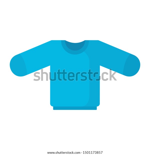 Baby sweater icon. Flat illustration of baby\
sweater vector icon for web\
design