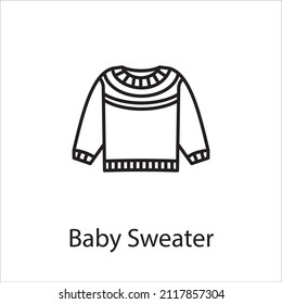 baby sweater icon in vector. Logotype