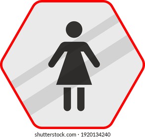Baby swimming and child care rule concept vector icon design, Pool and beach safety rules on white background, Please watch your Children, Swimming Sports hexagon signboard mockup stock illustration