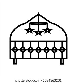 baby swing icon vector illustration symbol design, on a white background