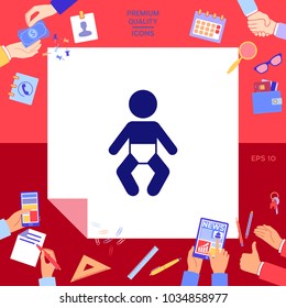 Baby symbol icon