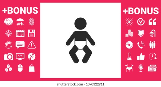 Baby symbol icon