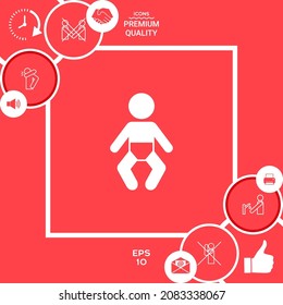 Baby symbol icon. Element for your design