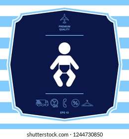 Baby symbol icon. Graphic elements for your design