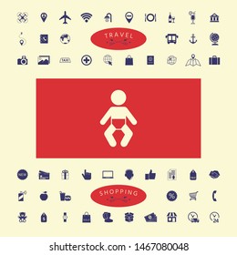 Baby symbol icon. Graphic elements for your design
