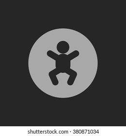 baby symbol, vector icon