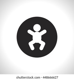 baby symbol, vector icon