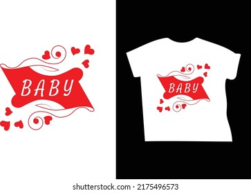 Baby T Shirt Template Design Stock Vector (Royalty Free) 2175496573 ...