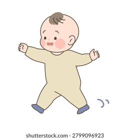 Baby Taking First Steps |b002