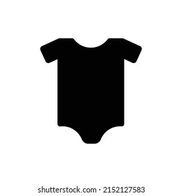 baby tank top bodysuit silhouette vector isolated