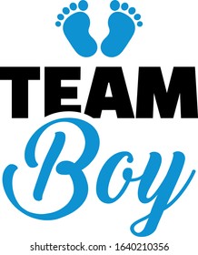 Baby team boy in blue