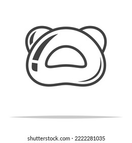 Baby teether icon transparent vector isolated