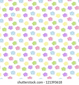 	Baby tender seamless background, vector illustration