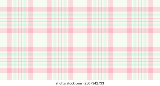 Baby textile check plaid, length vector texture seamless. Punk fabric background pattern tartan in light and honey dew colors palette.