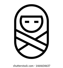 baby thin line vector icon