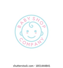 Baby toddler babies emblem badge Logo Design