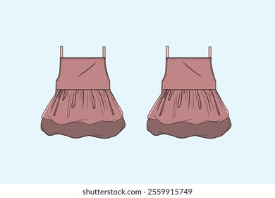A baby or toddler dress is typically a cute and comfortable garment designed for young children, often featuring soft fabrics and fun designs. These dresses are usually worn for various occasions, fro