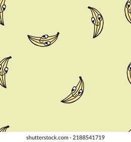 BABY TODDLER FAST TRACK BOOK WORM LEARN STUDY BANANA CHARACTER MULTIPLE DIRECTION PRINT SEAMLESS PATTERN VECTOR