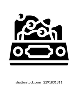 baby toddler toy glyph icon vector. baby toddler toy sign. isolated symbol illustration
