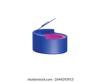  baby toilet seat icon 3d illustration render