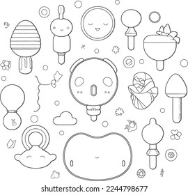 Baby tools icon black and white vector