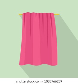Baby towel icon. Flat illustration of baby towel vector icon for web design