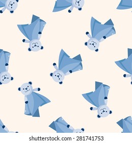 Baby towl , cartoon seamless pattern background