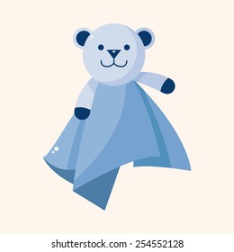 Baby towl theme elements